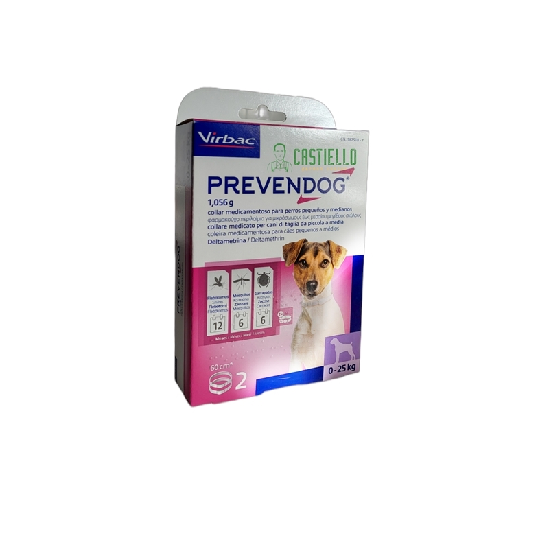 Collare antiparassitario cane da 0 a 25 kg pz 2 Collare antiparassitario cane da 0 a 25 kg pz 2