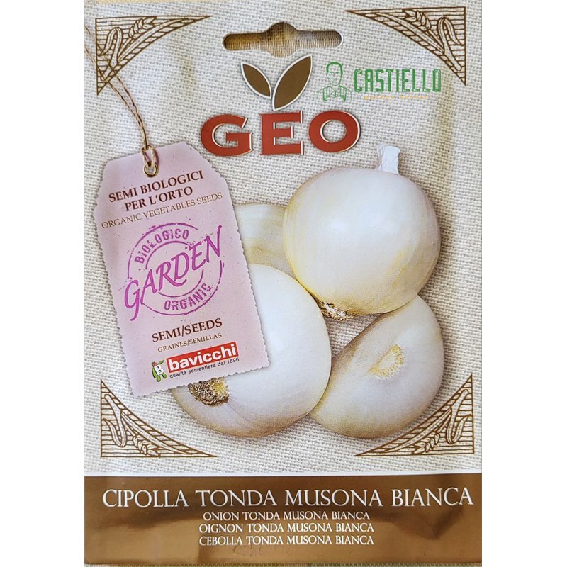 Cipolla tonda musona bianca bs bio geo Cipolla tonda musona bianca bs bio geo