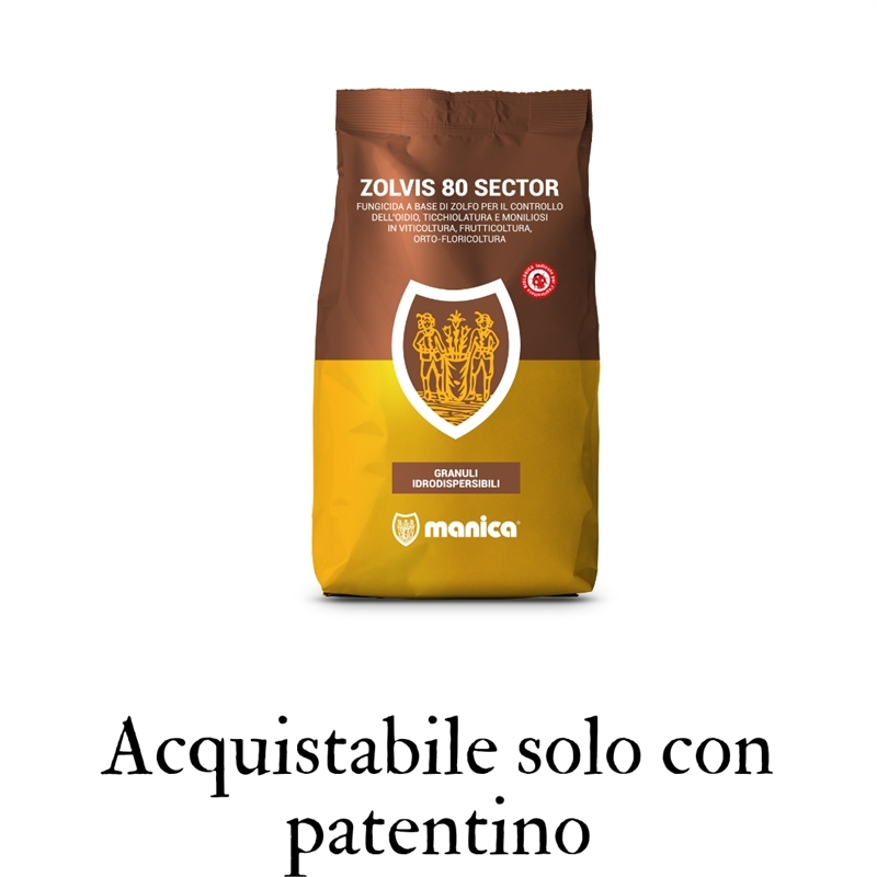 Zolvis 80 sector pfnpe gr500 zolfo bagnabile CON PATENTINO Zolvis 80 sector pfnpe gr500 zolfo bagnabile CON PATENTINO