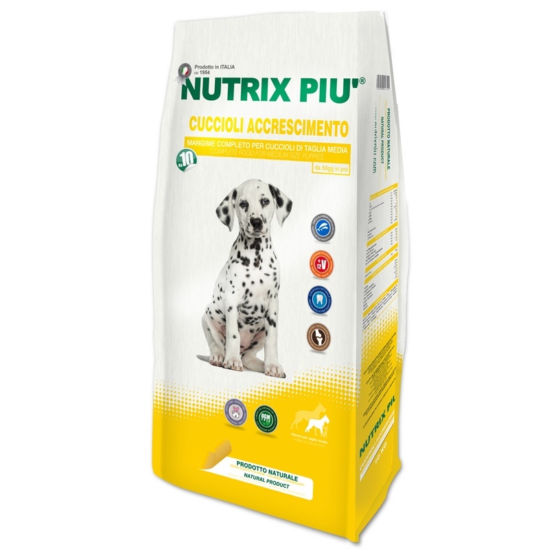Croccantini per cuccioli accrescimento t. media 3kg Nutrixpiù