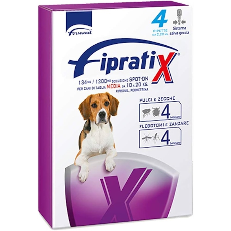 Pipette fipratix, spot on per cani di taglia media