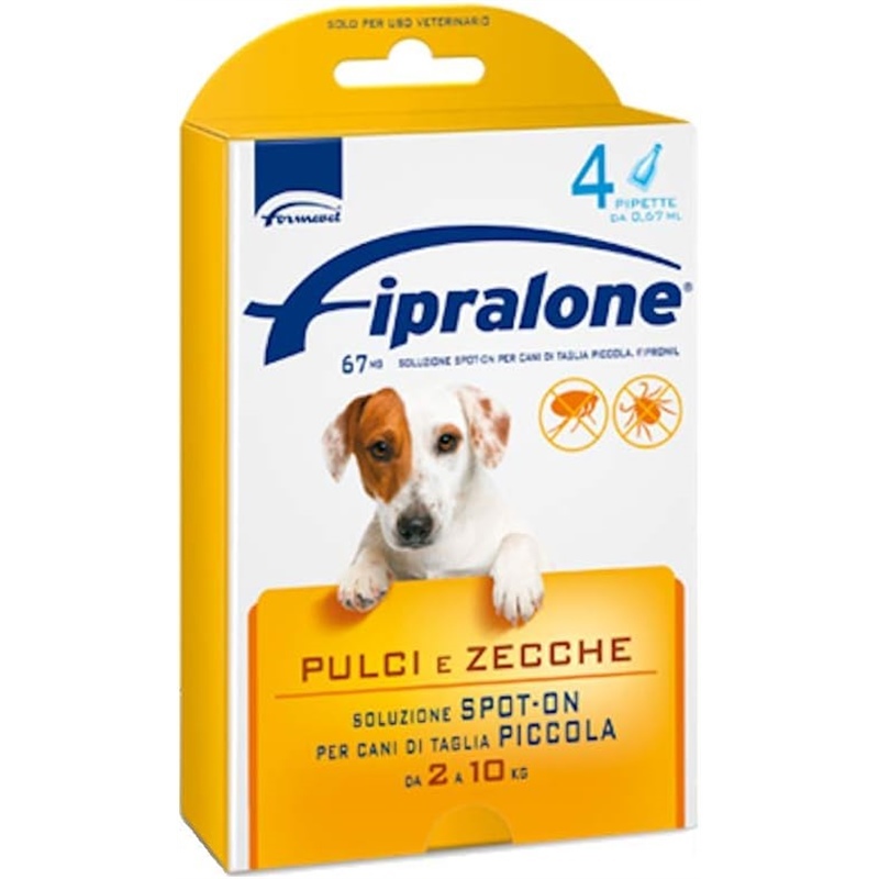 pipette fipralone soluzione spot on per cani di taglia piccola