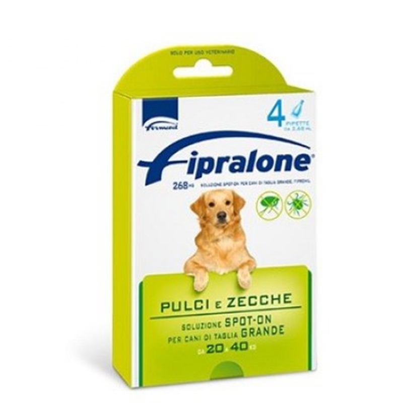 Pipetta fipralone, soluzione spot on per cani di taglia grande