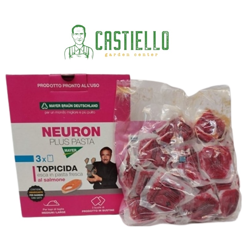 Topicida Neuron pasta plus kg1.5  composto da 3 buste da 500gr