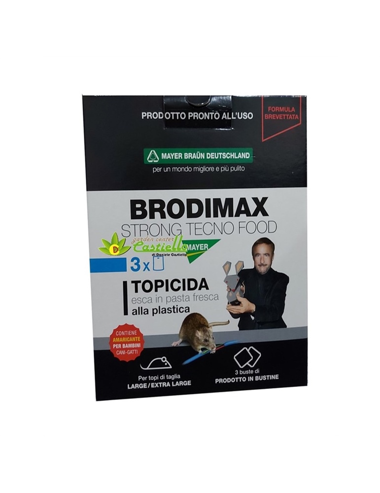 Topicida Brodimax strong technofood kg1.5 composto da 3 buste da 500gr