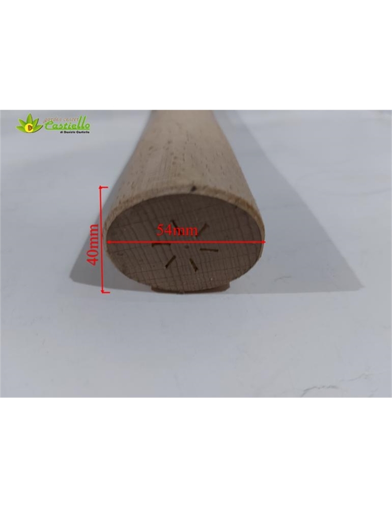 Manico zappa ovale grande d.54  lunghezza cm.125