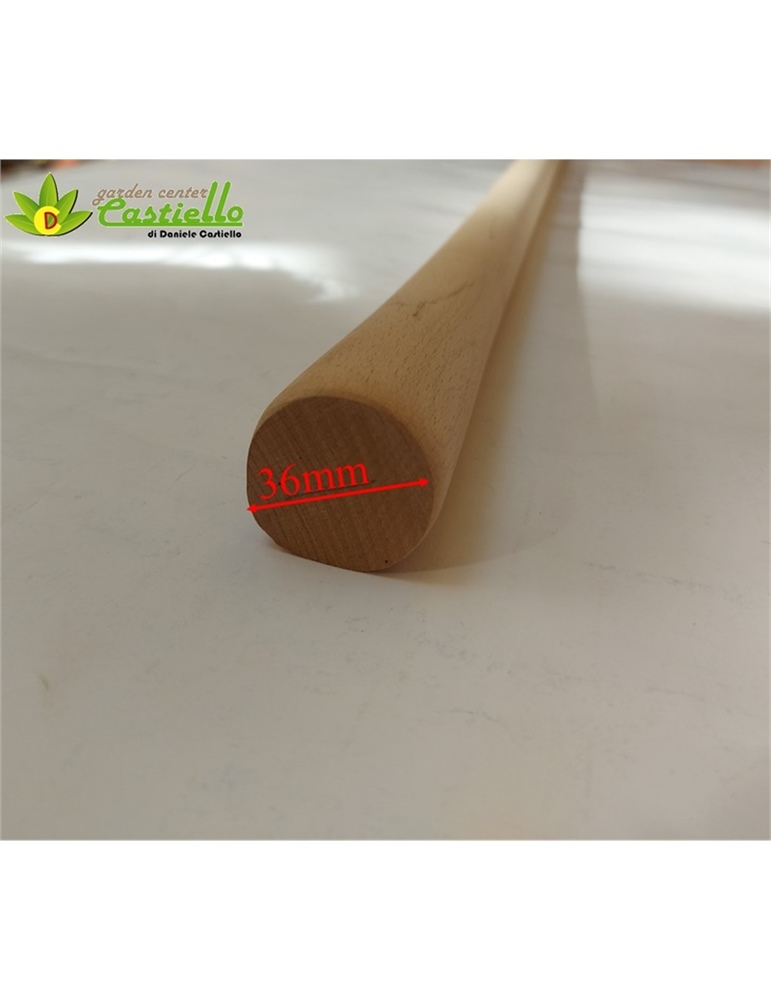 Manico Per Zappa Con Occhio Tondo Da 3,6 Cm Lunghezza Cm120