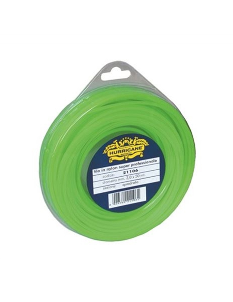 Filo tondo in nylon mm 3,0X50 mt sezione rotonda