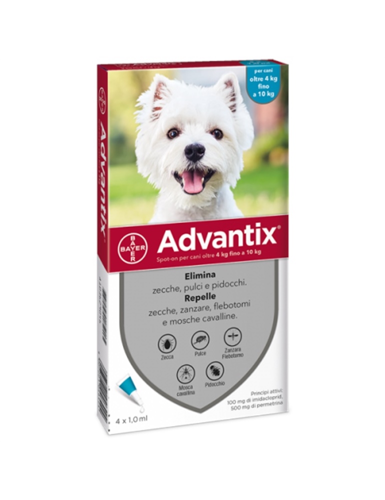 Advantix cani oltre 4 kg fino a kg 10