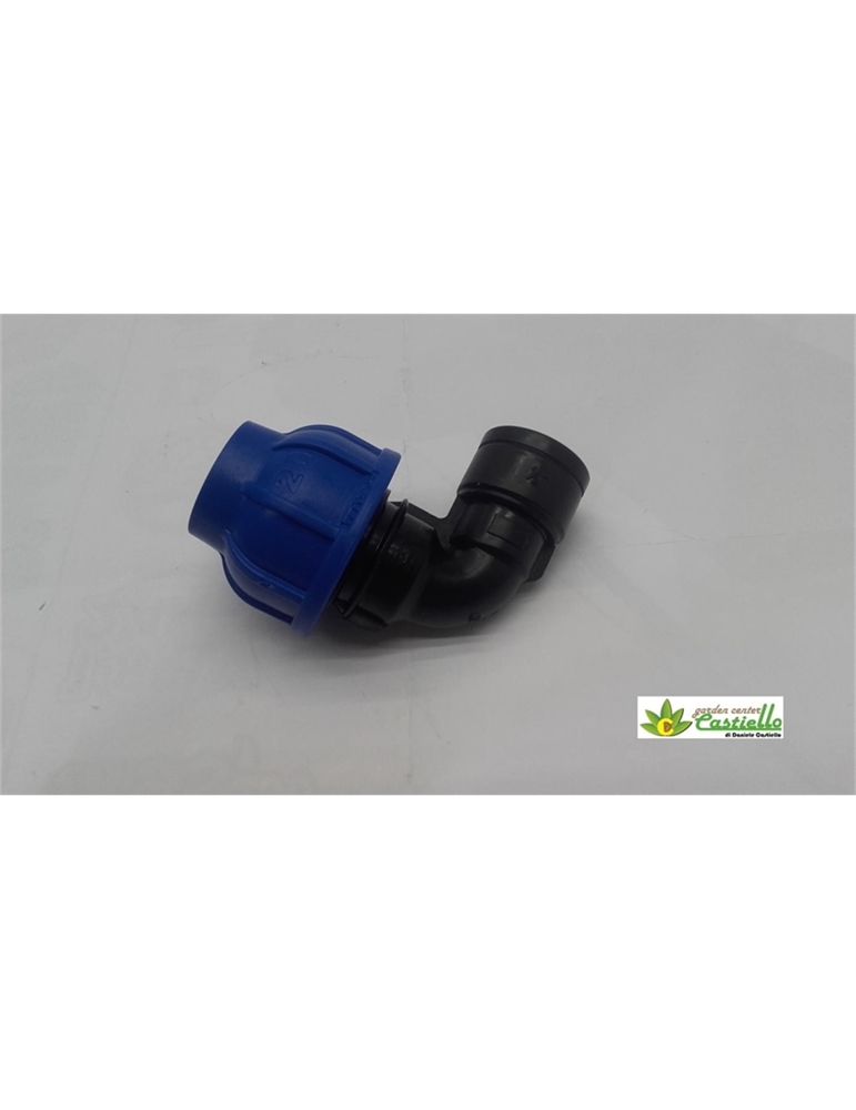 Giunto a gomito mm40 fil.F1/14pollice polietilene