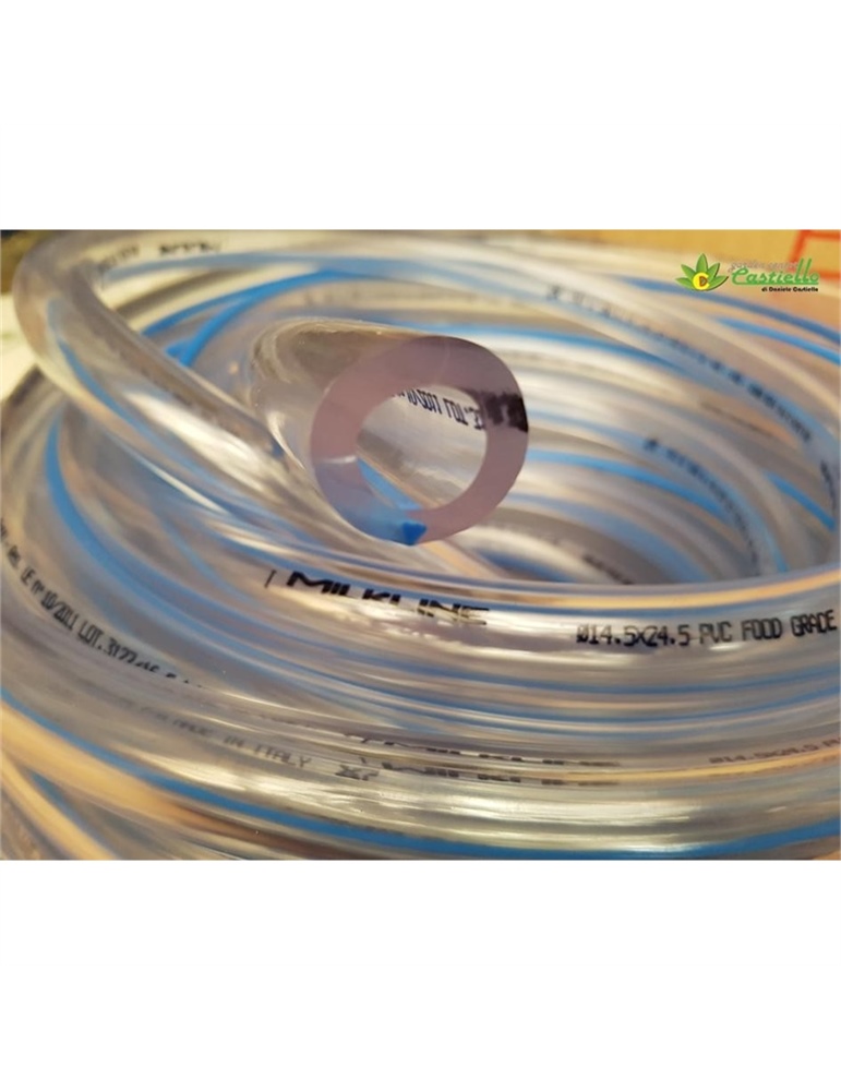 Tubo latte pvc Milkline 14,5x24,5mm trasparente