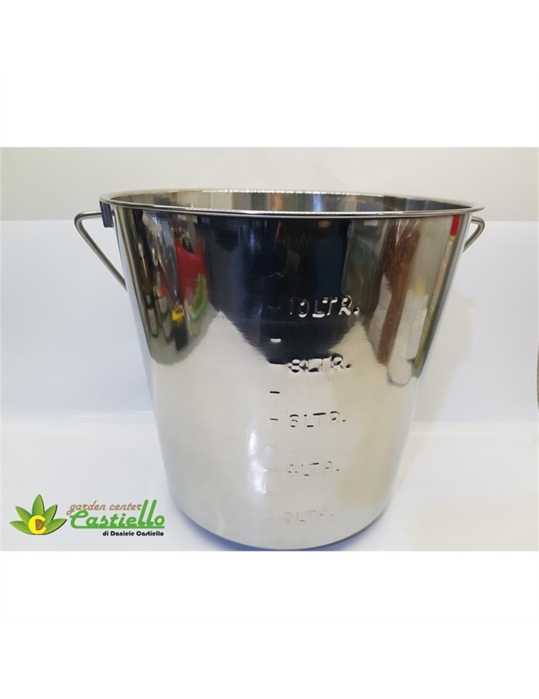 Secchio inox con misura lt10