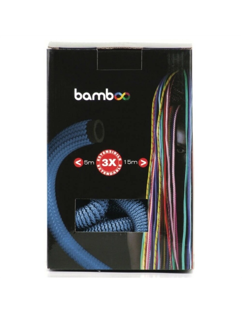 Tubo da giardino blu Bamboo estensibile da 5 a 15 mt