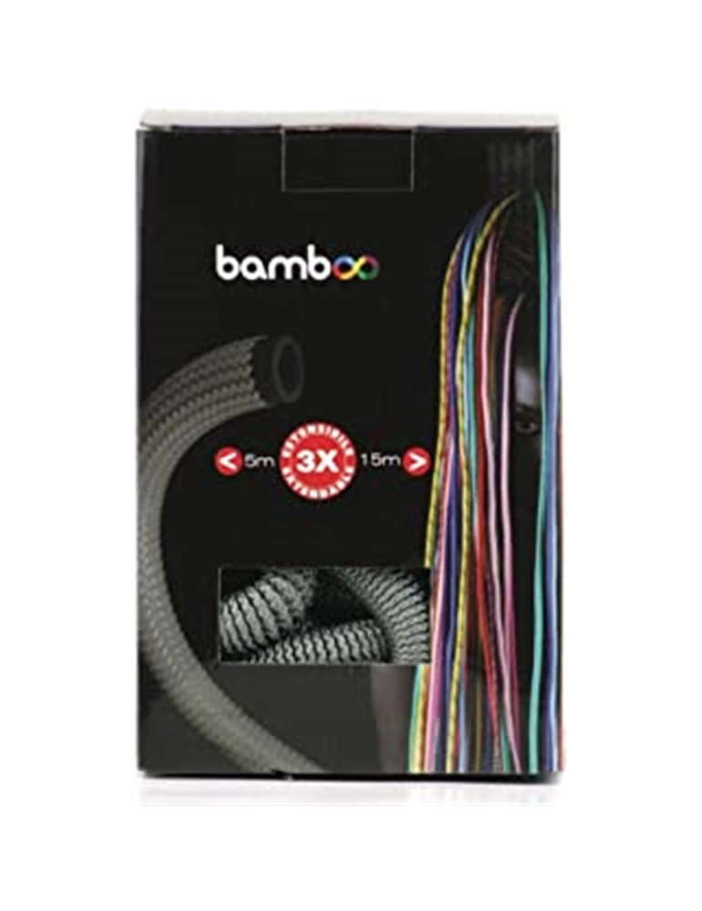 Tubo da giardino grigio Bamboo estensibile da 5 a 15 mt