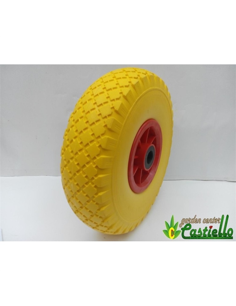 Ruota per carrello gialla