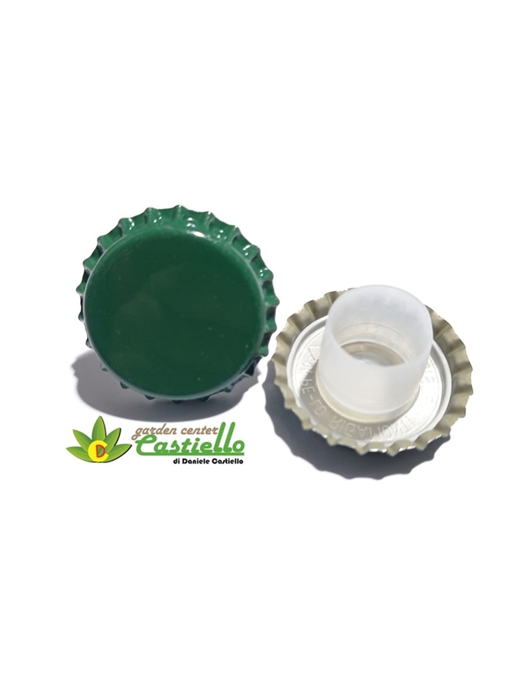 tappi corona bidul lungo 29mm verdi pz100