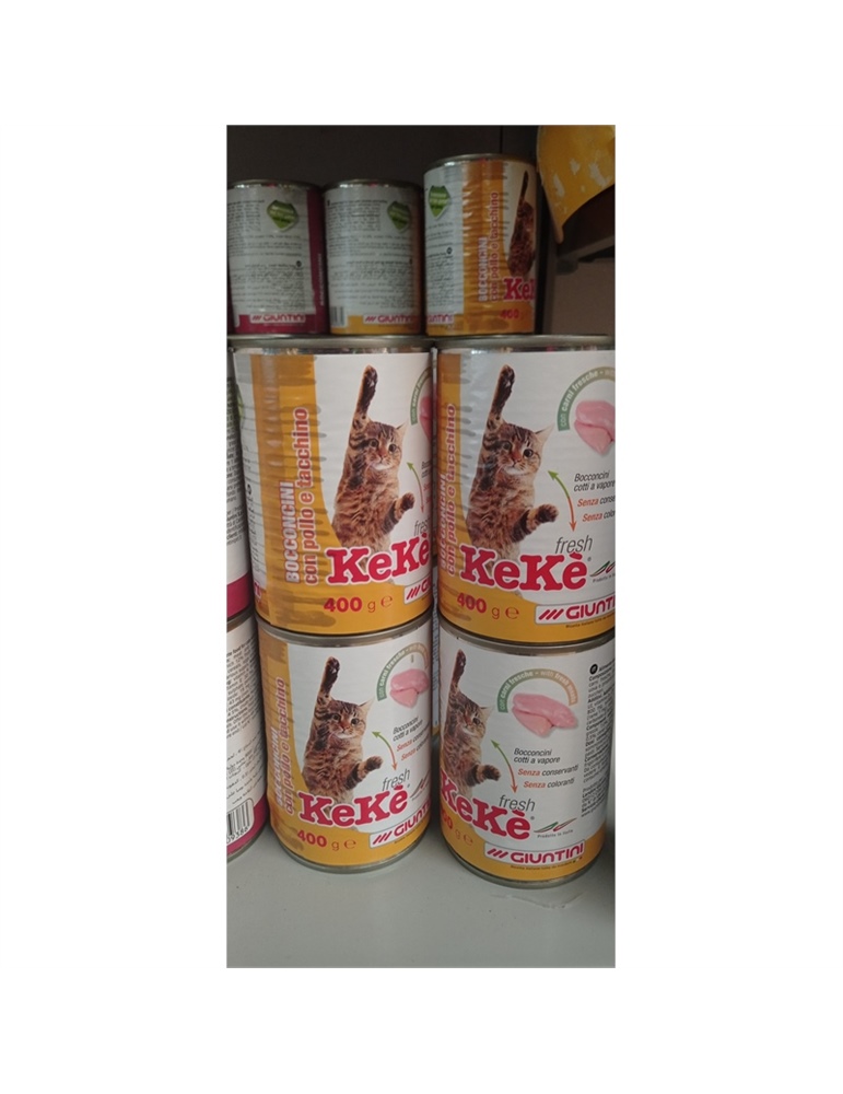 Scatoletta gatto Keke pollo e tacchino gr 400
