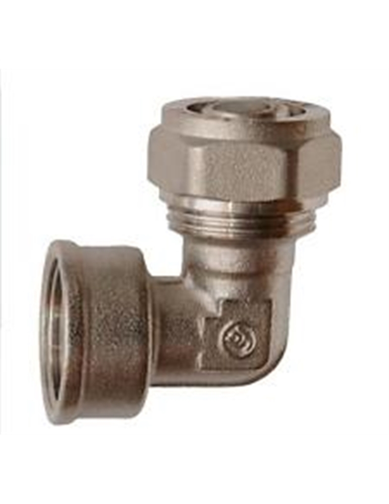 Raccordo multistr.gomito femmina 16x1/2