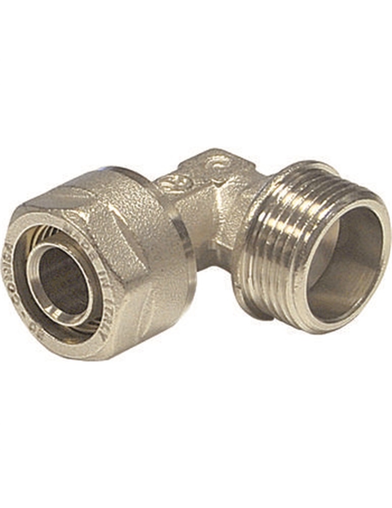 Raccordo multistr.gomito maschio 16x1/2