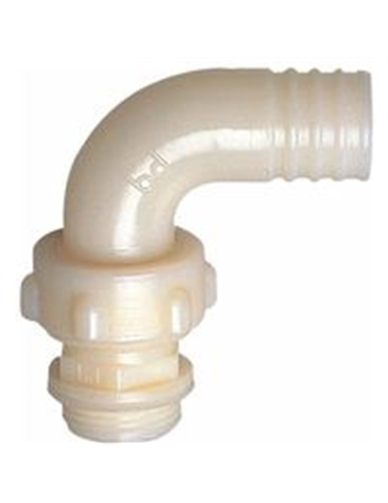 Raccordo nylon 3 pezzi curvo 1x30