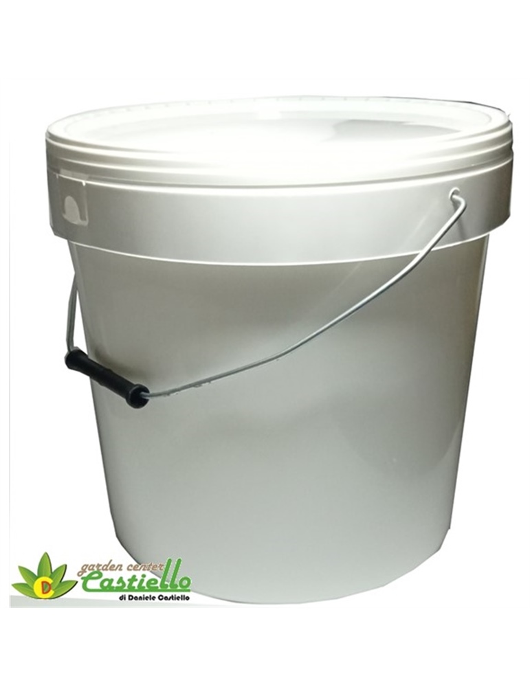 Secchio c/coperchio bianco lt 20 alimentare