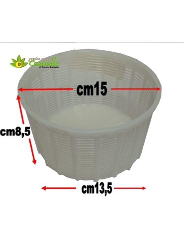 Fuscella per Formaggio rotonde bianche, capacità 700 gr