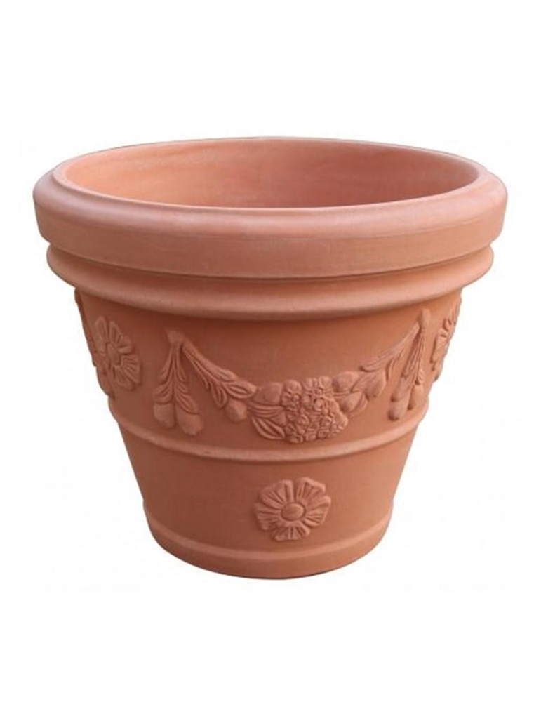 Vaso plastica festonato resina cm.60