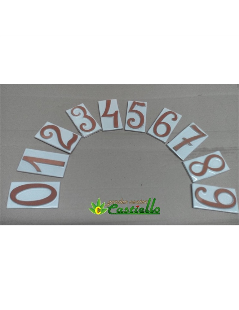 Numero civico terracotta 6/9