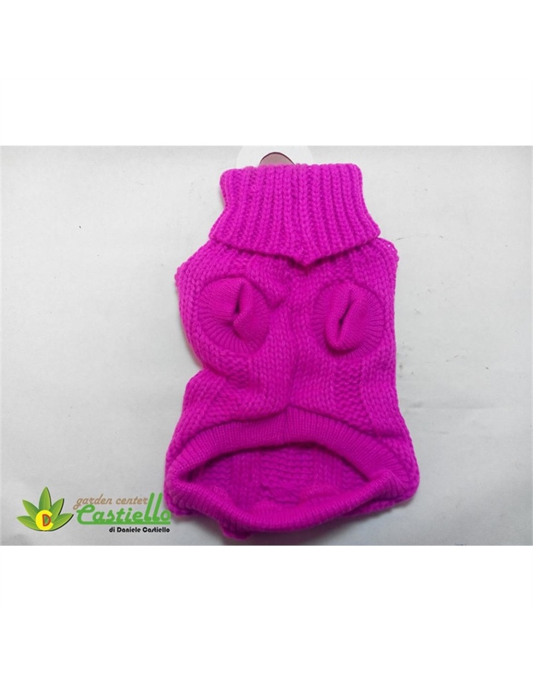 Dolcevita wool con trecce fucsia cm.20