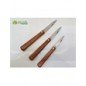 Coltello siciliano manico legno inox cm.17