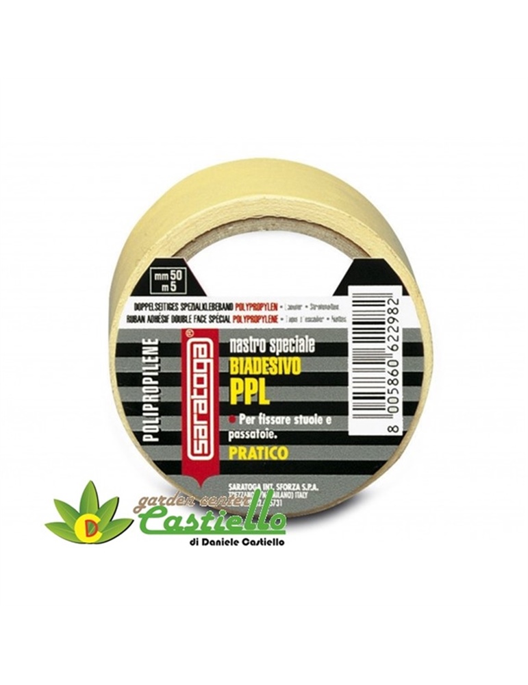 Nastro bi-adesivo mt5x50mm  PPL SARATOGA antinsetti.
