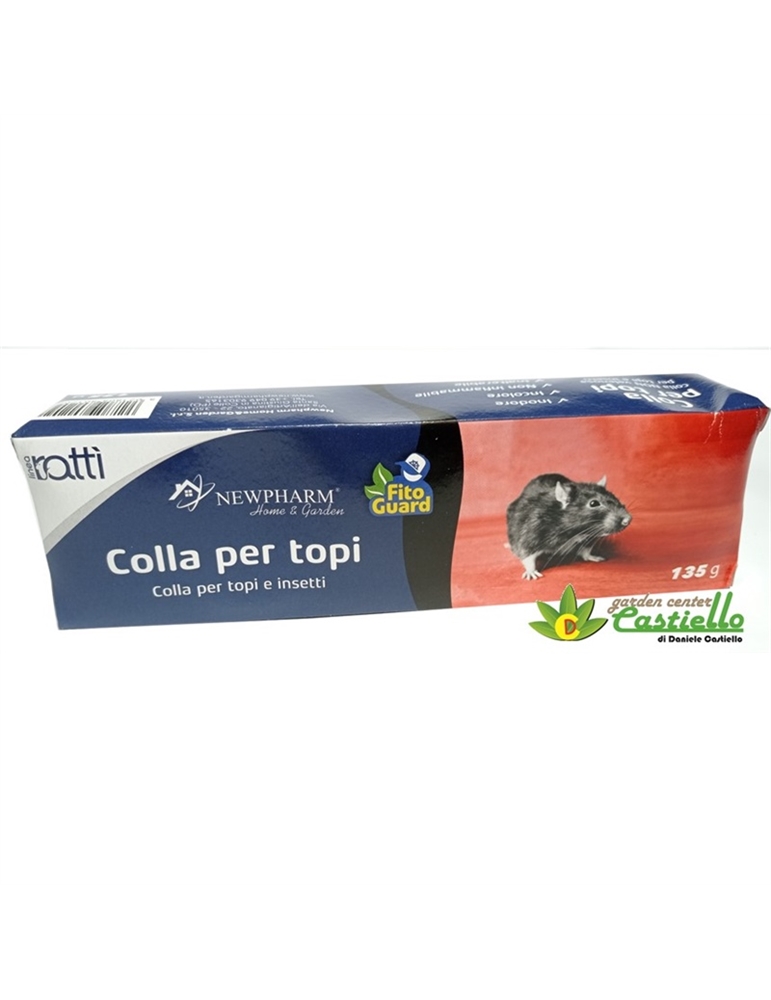 Colla vischiosa topicida in tubetto da 135g Colla vischiosa topicida in tubetto da 135g