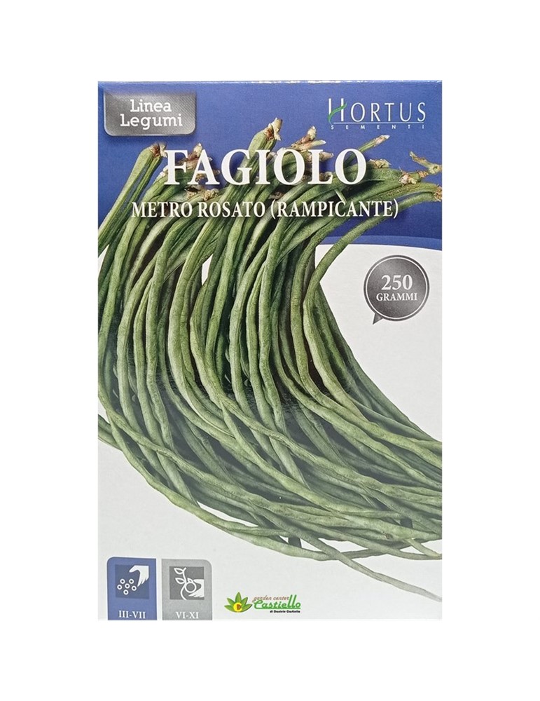 Fagiolo metro rosato rampicante gr 250 HORTUS