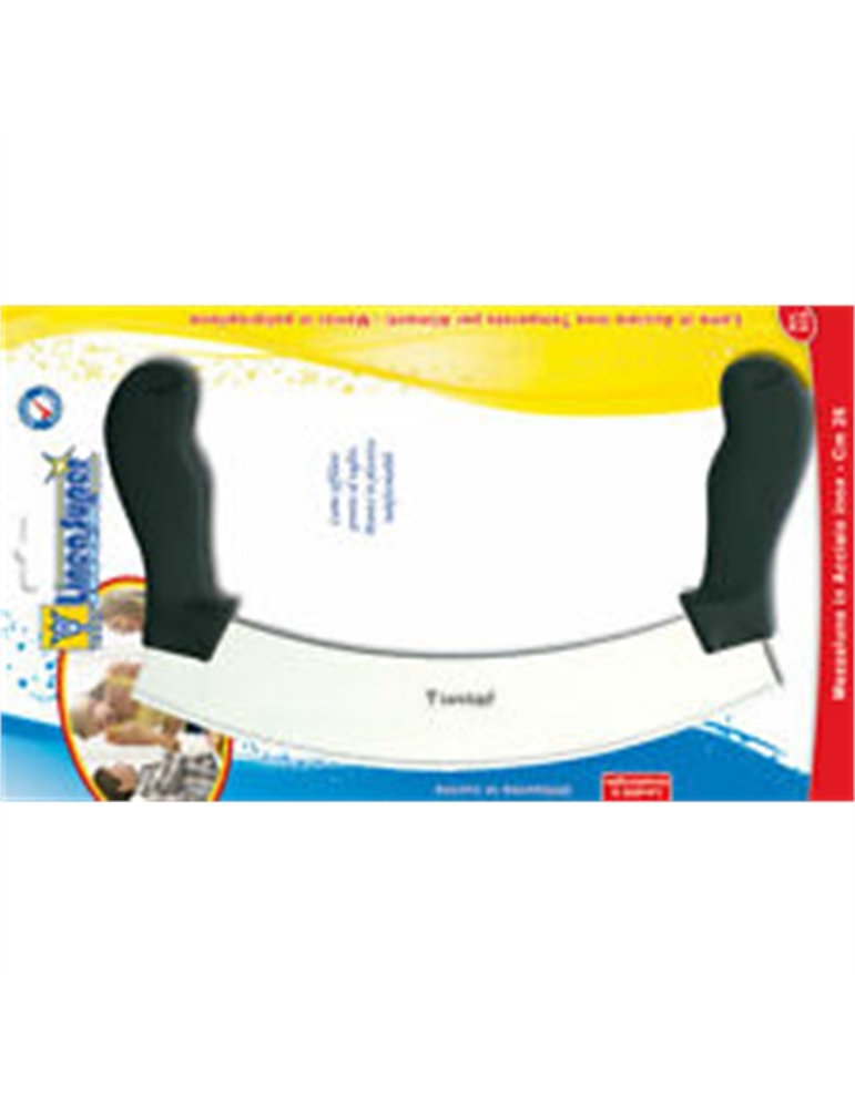 Mezzaluna inox manico cm.26