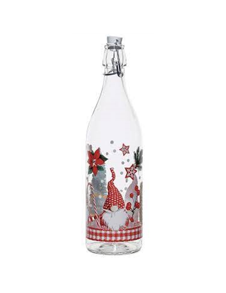 Bottiglie lory decoro christmas gnomi lt 1