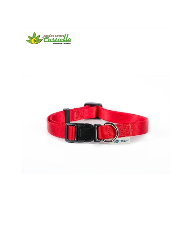 Collare in nylon rosso mm20 cm.30-50
