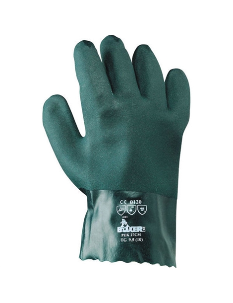 Guanti pvc puk 27 ce verdi TG.10