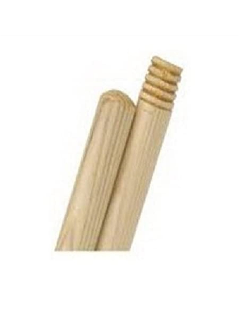 Manico legno per scopa filettato