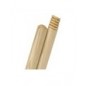 Manico legno per scopa filettato
