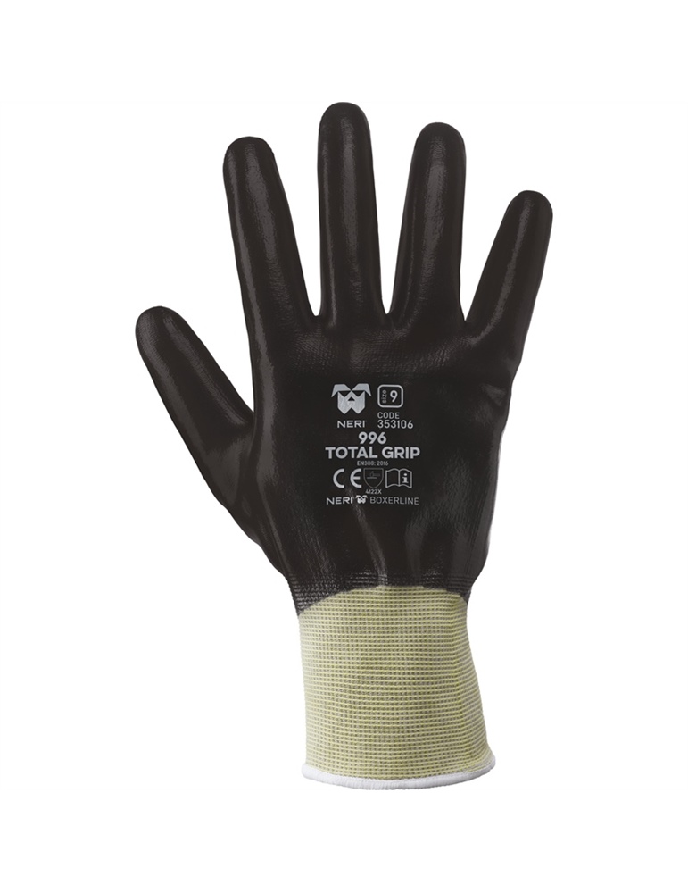 Guanti total grip tg.8 Neri