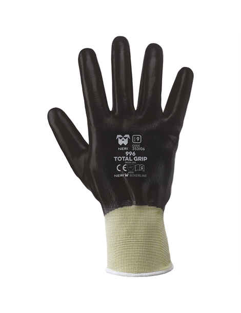 guanti neri total grip tg.8