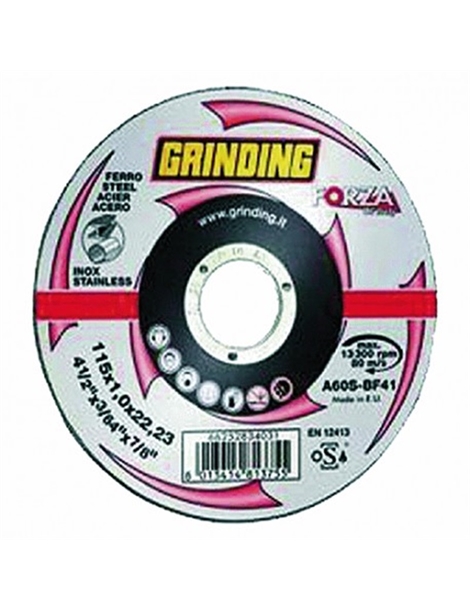 Disco ferro abrasiva x inox 115x1,6 F 22 grinding