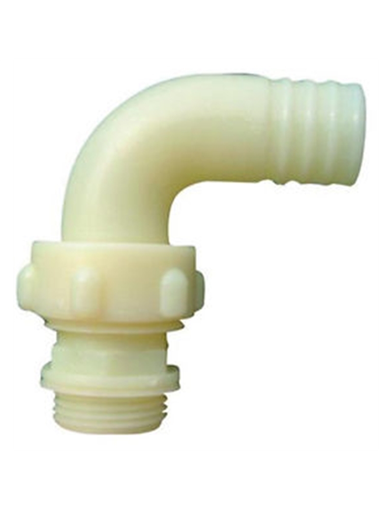 Raccordo nylon 3 pezzi curvo 1-1/2x40