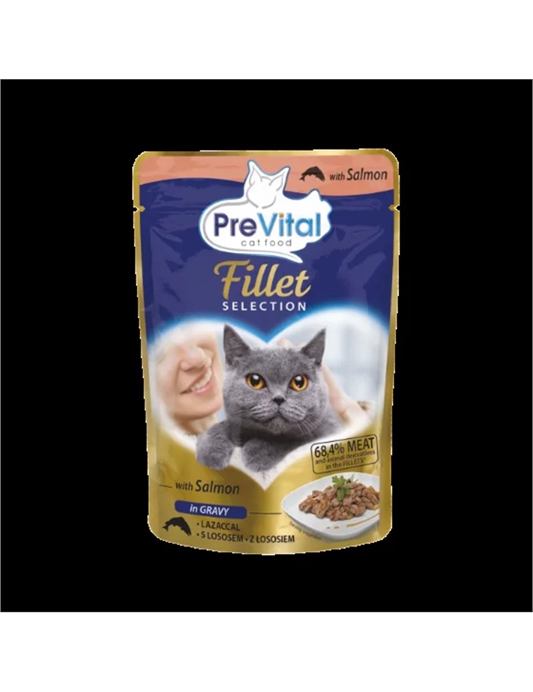 Prevital cat food with salmone in gravy GR 85 Prevital cat food with salmone in gravy GR 85