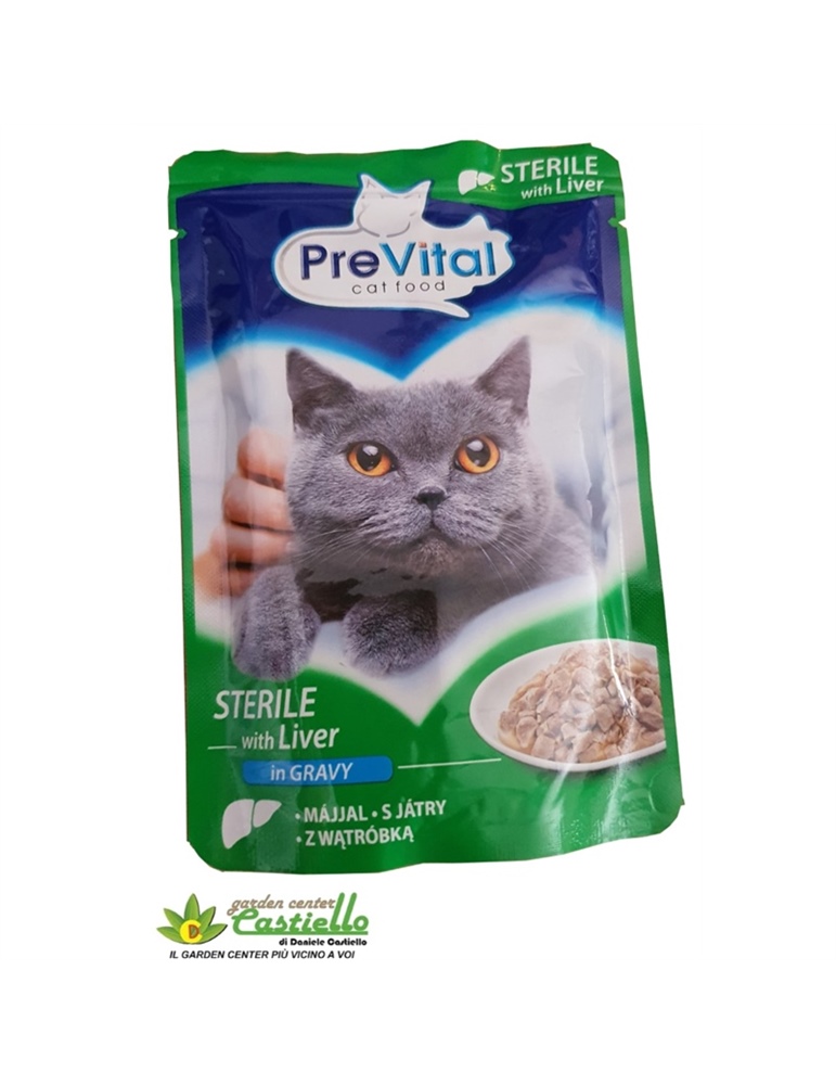 Prevital cat food sterile with liver in gravy GR 100 Prevital cat food sterile with liver in gravy GR 100