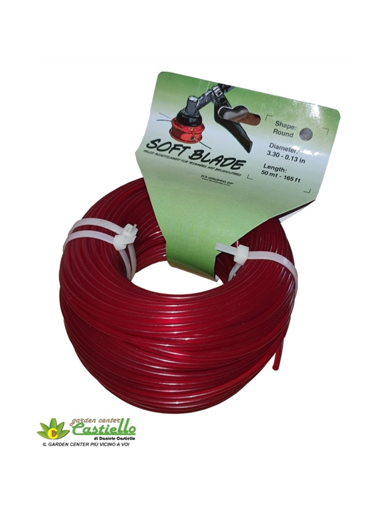 Filo decespugliatore mt50 mm3,3 rotondo rosso