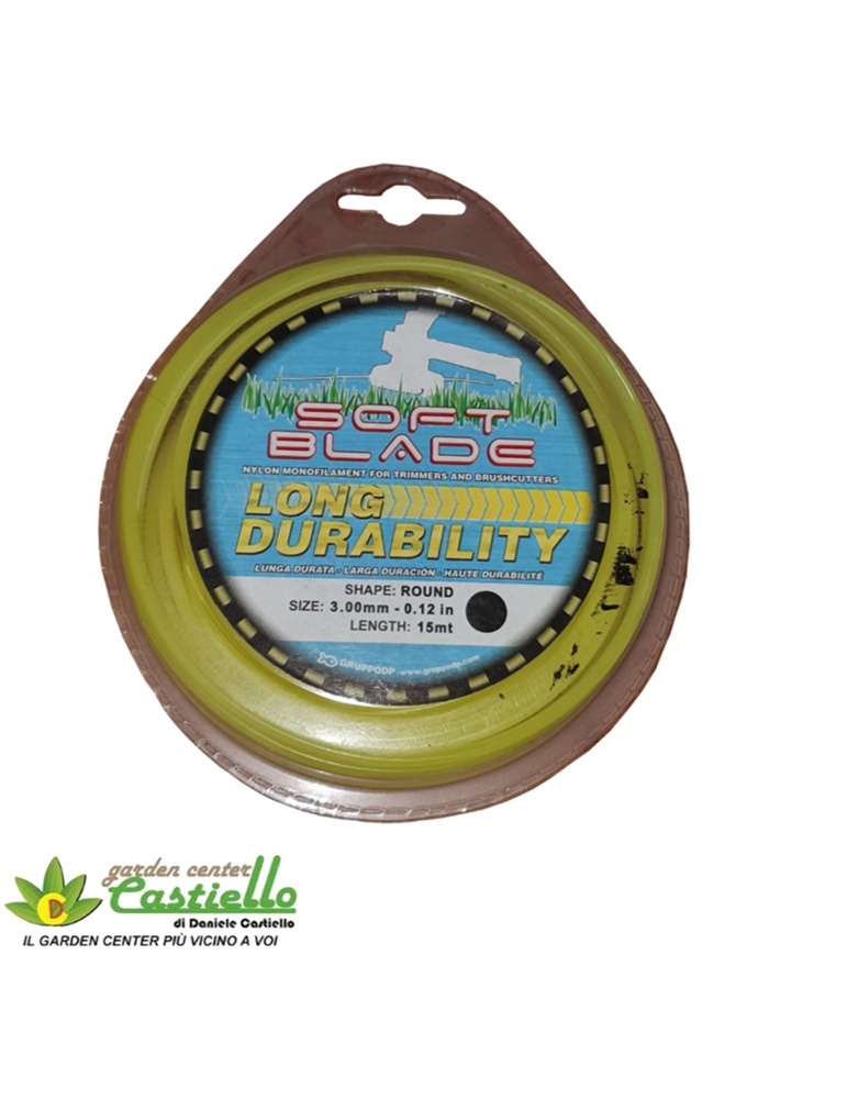 Filo decespugliatore soft blade mt15 mm3 rotondo giallo