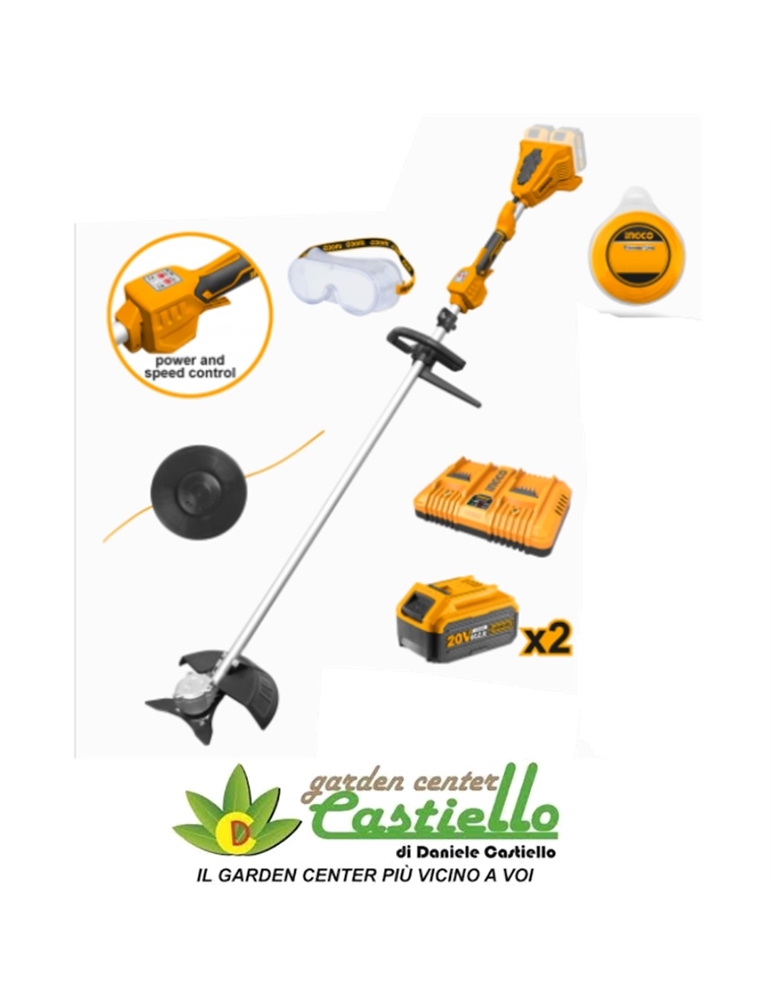 Decespugliatore a batteria ingco 40V