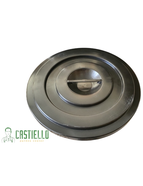 coperchio bidone nero grande