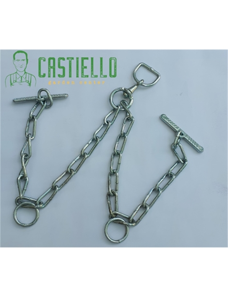 Catena doppia zincata a 2 vite mm 7